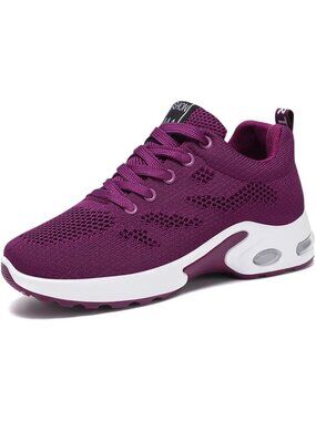 Womens Purple Padgene Sneakers Lightweight Walking Shoes Mesh Running Shoes